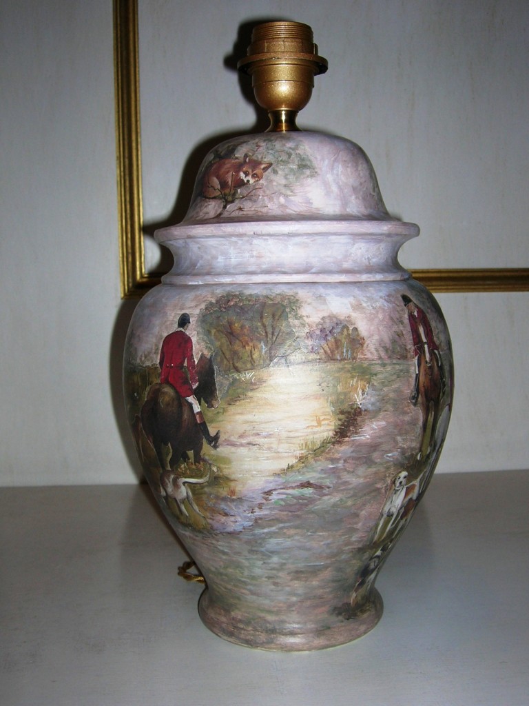 Art.18-1305-01  lume classico medio dec. Caccia alla volpe 4