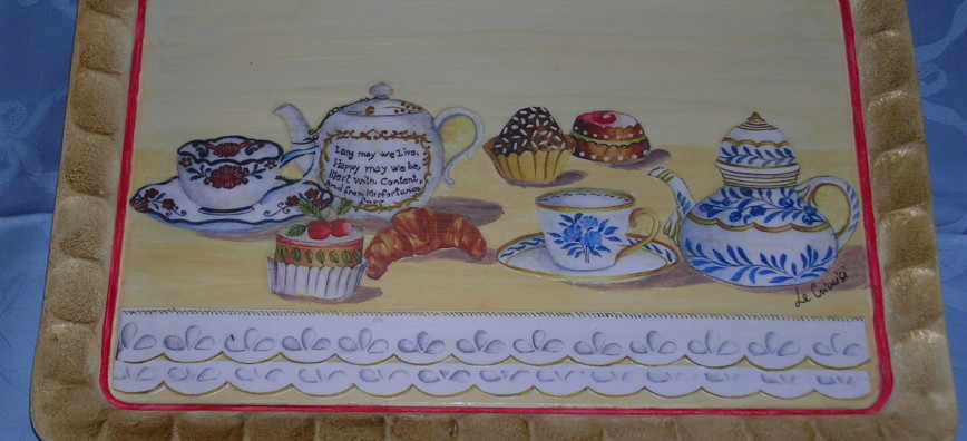 pittura e decoupage 30 x 20