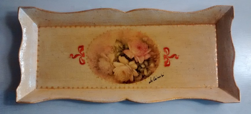 Svuotatasche legno 23x10 (4)decoupage e pittura euro 23 euro 23